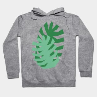 Two Monstera Leavess Hoodie